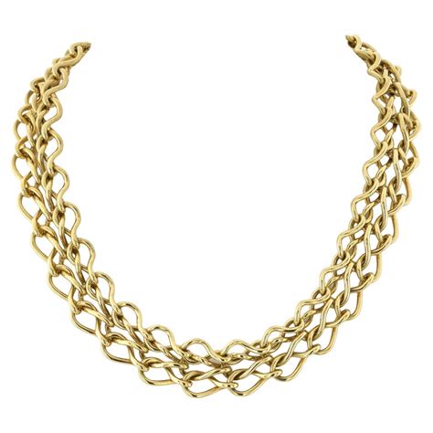 cartier gold chain|cartier 18k gold necklace.